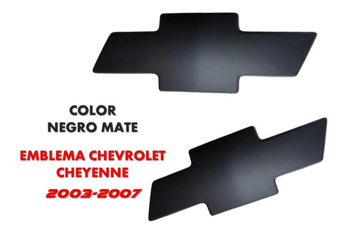 Emblema Chevrolet Cheyenne 2003-2007 Color Negro Mate