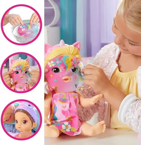 Muñeca Baby Alive Bebe Dia De Spa Cabello Rubio32 Cm