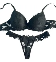 Comprar Conjunto Soft Push Up Y Cola Less Puntilla Sexy