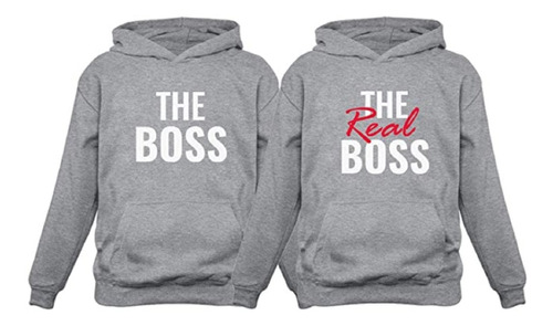 Par Sudaderas The Boss The Real Boss Amigos Amistad Novios