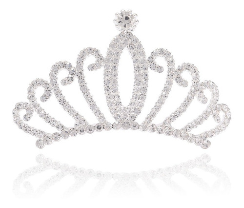 Coroa Infantil Strass Princesa Pentes Acessorio Cabelo Festa