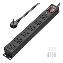 Comprar Tira De Alimentacion Resistente De 6 Tomacorrientes Int...