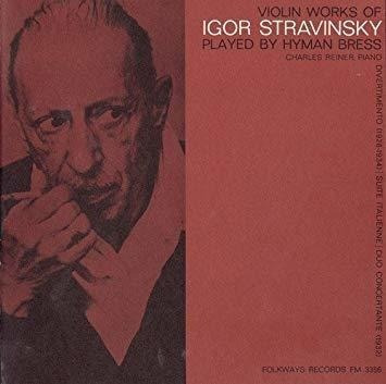 Bress Hyman Violin Works Of Igor Stravinsky Usa Import Cd