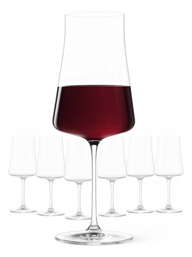 Jogo 6 Taças Cristal Titanium Vinho Tinto 560ml Xtra Bohemia Incolor