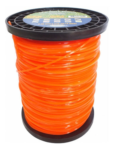 Fio Nylon 2,70mm Quadrado Rolo 279 Metros 2kg Forte Premium