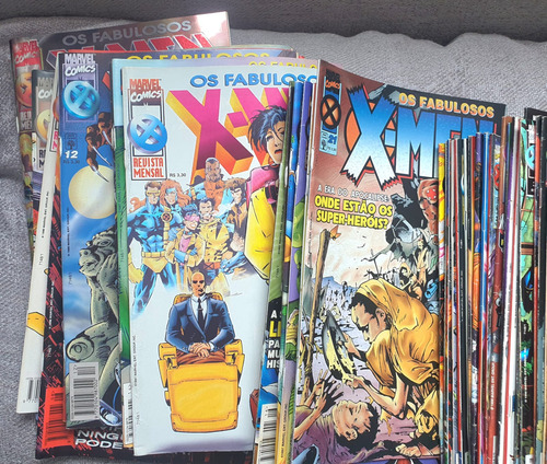 Coleção Os Fabulosos X-men! Revista Mensal! Editora Abril Quase Completa! Excelente Estado!! Ano 1996! Formato Americano. (Usado)