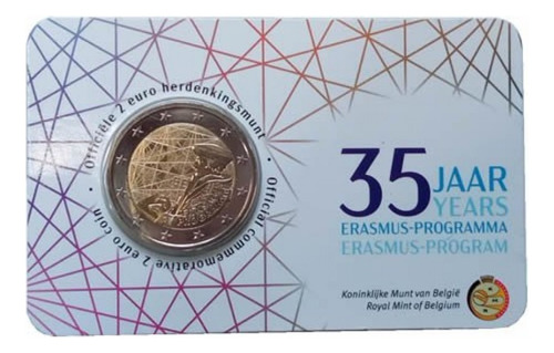 Bélgica 2022 - Coincard Erasmus Príncipe Do Humanismo - F C (Usado)