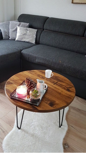 Mesa De Centro 60x35 / Madera Sólida 