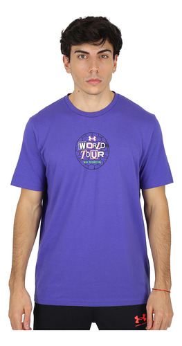 Remera Under Armour World Tour Hombre En Violeta | Dexter