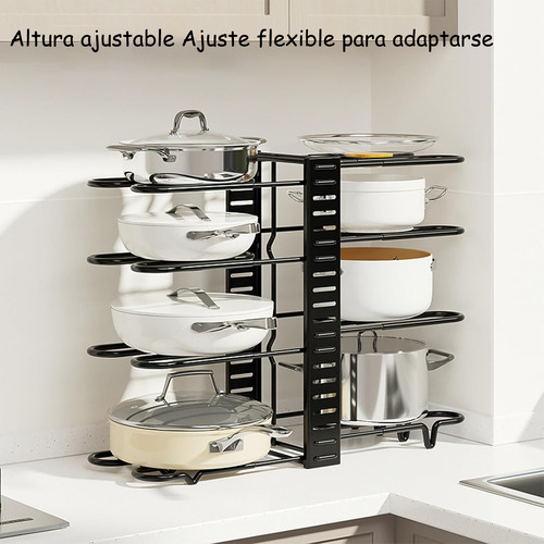 Organizador Multiusos Para Menaje De Cocina Altura Regulable