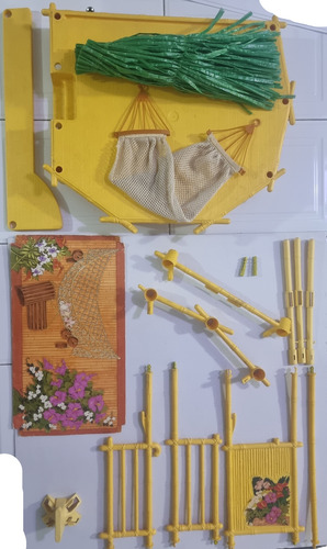 Barbie Set Island Fun Hut Vintage 1987 Mattel Amarillo (Usado)