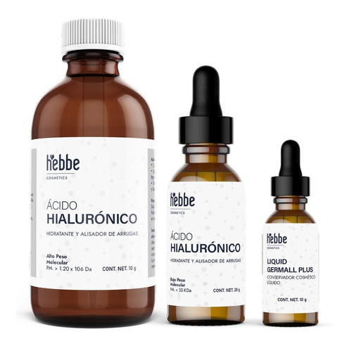 Kit Ácido Hialurónico Alto Peso + 15g De Bajo Peso Molecular Tipo de piel Toda