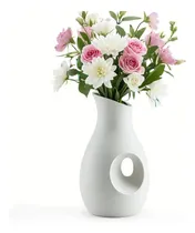 Comprar Jarrón Blanco Lindo, Jarrón De Flores Minimalismo, Jarrón De