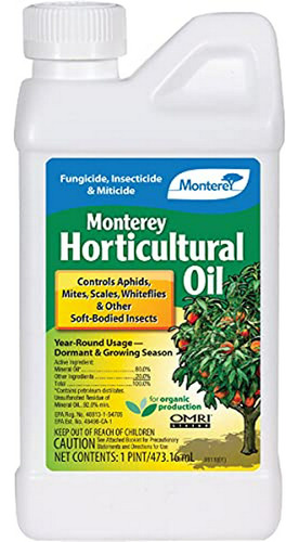 Aceite Hortícola Monterey Lg6286, 1 Pint - 6 Unidades