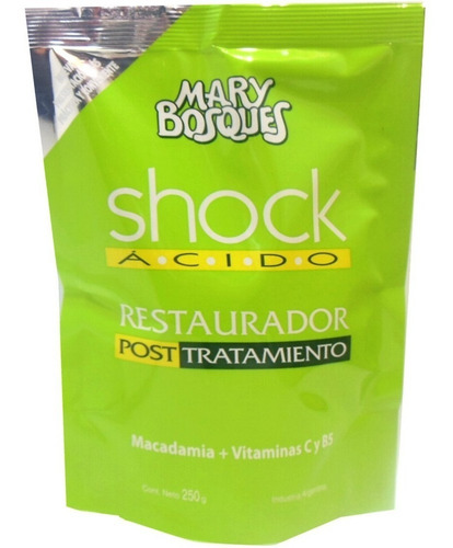 Mary Bosques Shock Acido Doypack X 250g Oferta X 8 U