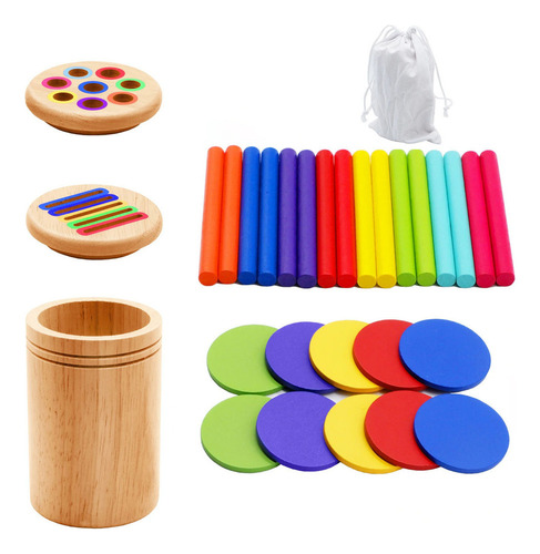A Juguetes Didácticos Montessori De Madera Para Emparejar
