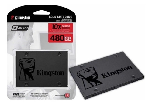 Disco Rígido Sólido Ssd 480gb Kingston Sata A400 550/450mbs Preto