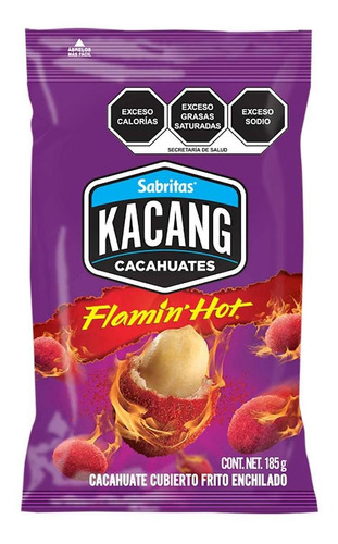 Cacahuates Kacang Flamin Hot 185g