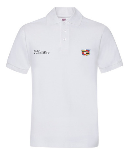 Playera De Manga Corta Cadillac Polo Deportivo De Golf A [u]