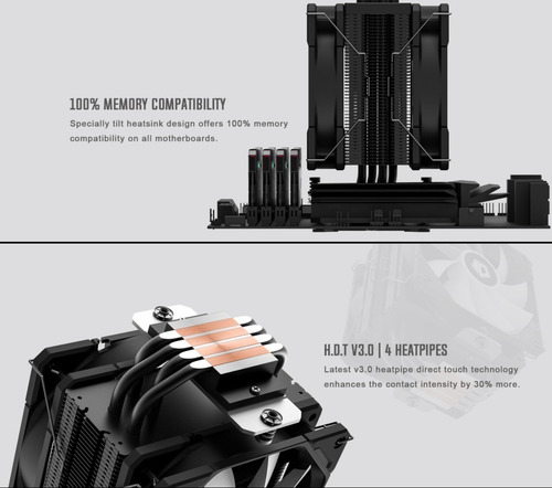 Cooler Cpu Id-cooling Se-224-xt Argb Duet Intel Amd 2 Cooler