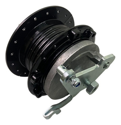 Cubo Dianteiro Preto C/ Base Espelho Tambor Moby Bikelete