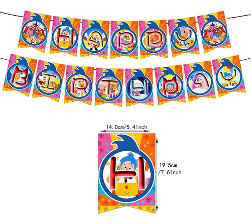 Kit Cotillon Cumpleaños Payaso Plin Plin Globos + Telón