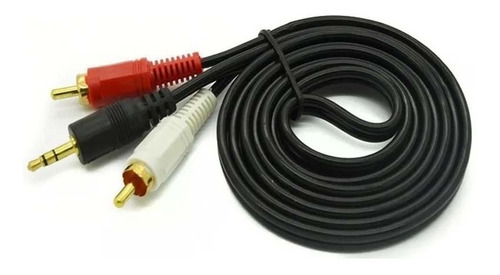Cable De Audio Plug De 3.5 Mm A 2 Rca 1.8 Mts Reforzado