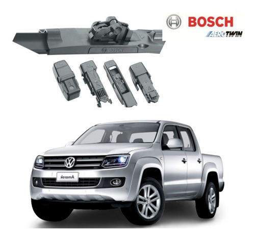 Imagem 3 de 3 de Par Do Limpador De Parabrisa Dianteiro Bosch Vw Amarok 2015