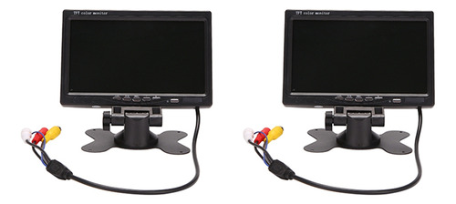 2 Monitores Tft Lcd Hd De 12 V, 24 V, 7 Pulgadas, Color, Par