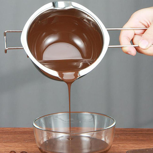 Crisol De Chocolate Baño María Con Termómetro Y Agarradera O