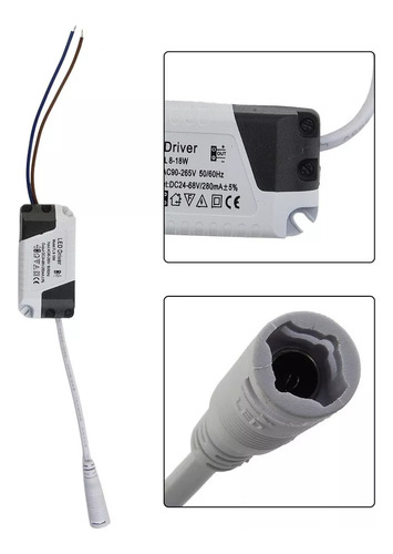 Driver De Transformador Balastra Para Lâmpada Led 8w-24w 20p
