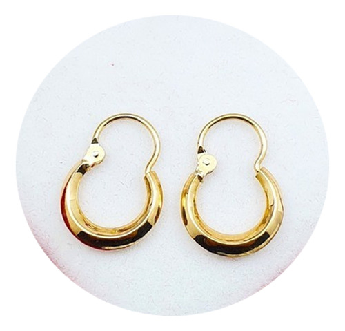 Aros Oro 18kts Argollas Criollos 1.3grs Niña Regalo 13mm