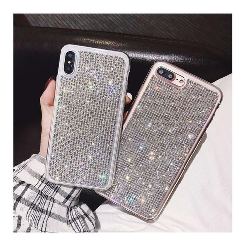 Imagen 7 de 7 de Funda Todos Los Equipos Piedras Brillante Dama Mujer Case 3d
