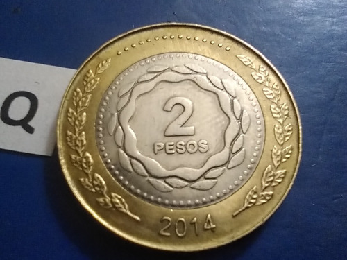 Monedas Argentinas De 2.pesos Año 2014 Socito Sc Argentina 