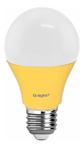 Lâmpada Led Bulbo G-light A60 E27 6w Bivolt Anti-inseto Cor da luz Branco-quente 110V/220V