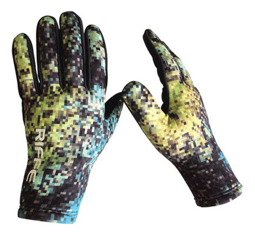 Guantes De Neopreno Negro Con Amara Riffe Camuflaje Digi-tek