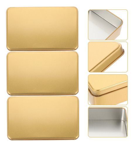 Latas Rectangulares De Metal En Caja Grande De Hojalata Para