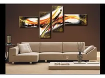 Comprar Cuadros Modernos Tripticos Abstractos Texturados Pintados