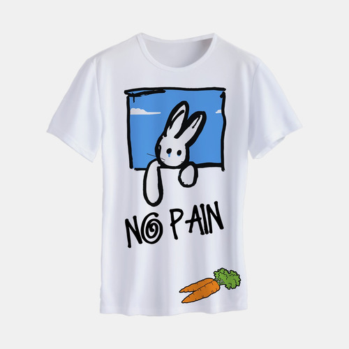 Remera Conejo Graffitti No Pain 