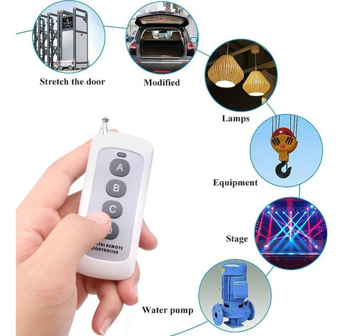 Switch 500mts Modulo Relay On/off Contremoto 4 Canales 12v