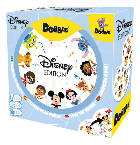 Jogo de tabuleiro Dobble Disney Encontre o casal