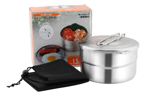 Denpetec - Olla De Cocina De Acero Inoxidable Con Tapa Y Asa