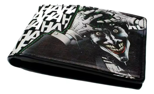 Cartera Billetera Dc The Joker Guason Batman Negro/blanco