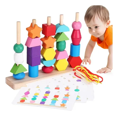 Tarjetas de cordones, kit de costura para niños pequeños | Aprenda a coser animales de cordones de madera,Práctica de corbata de zapatos, actividades de tiempo de silencio para niños, juguetes de