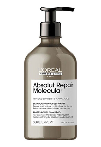 Shampoo Absolut Repair Molecular Loreal Profesional 500ml