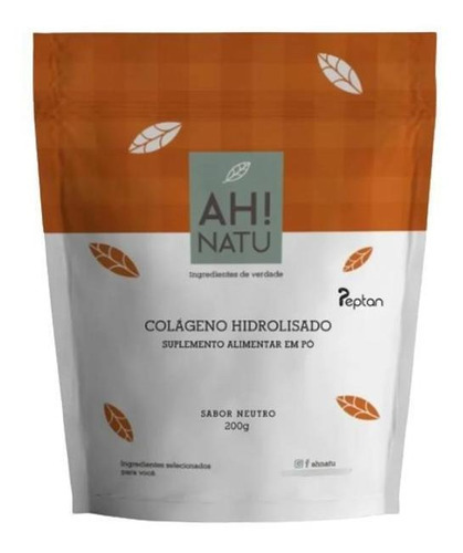 Kit 2 Colágeno Hidrolisado Em Pó Ah Natu 200g