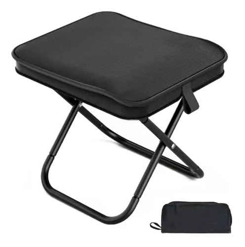 Silla De Camping Plegable Portátil Taburete Pesca O Playa