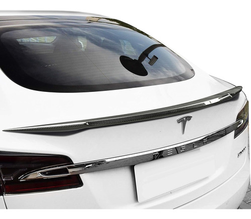 Alerón, Tesla Modelo S 2012-20 Fibra De Carbono Tronco Lip S