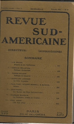 Revue Sud-americaine: Números 1 A 5 (serie Corrida). París