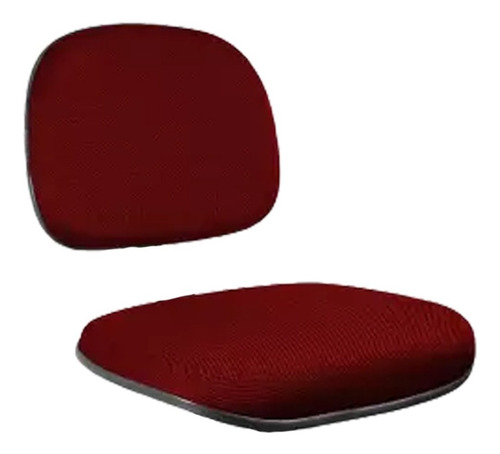 Assento E Encosto Para Cadeira Secretária - Conjunto Cor Vinho/Preto Material do estofamento Tecido J serrano